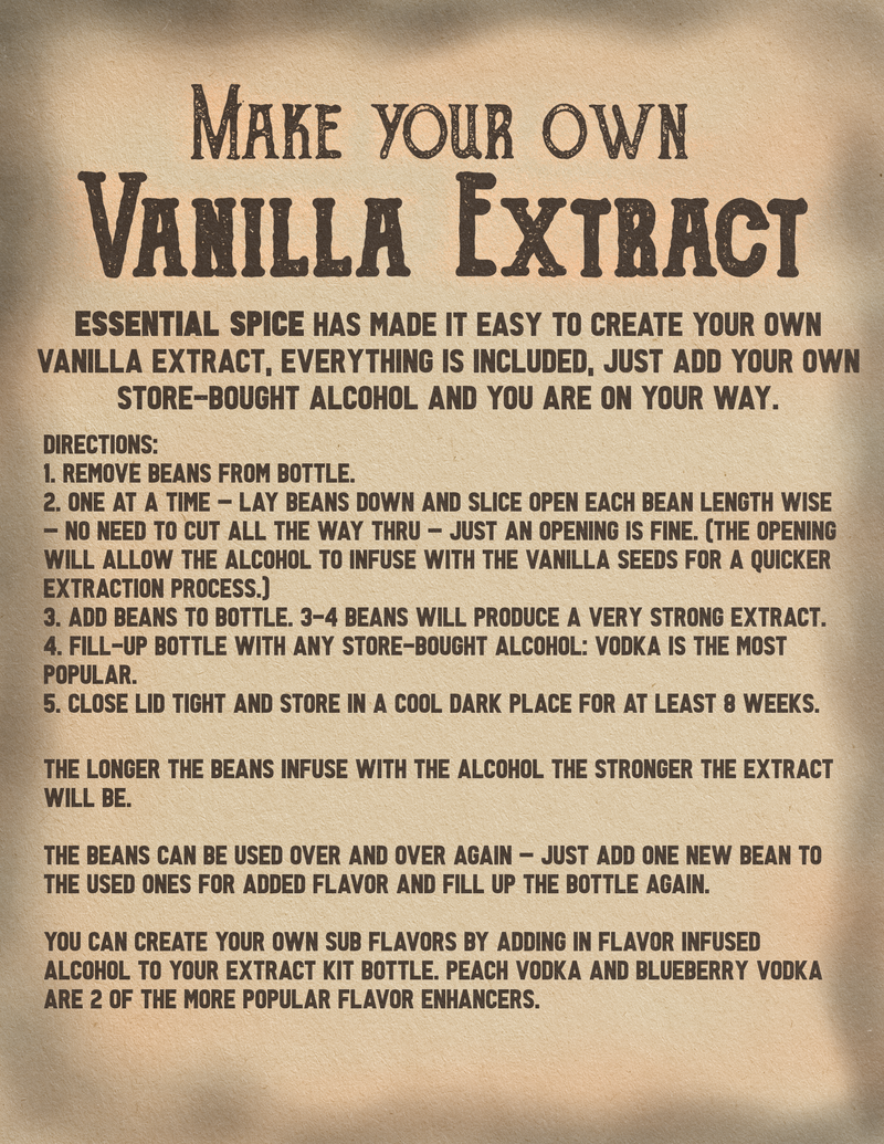 Essential Spice Vanilla Extract Kit